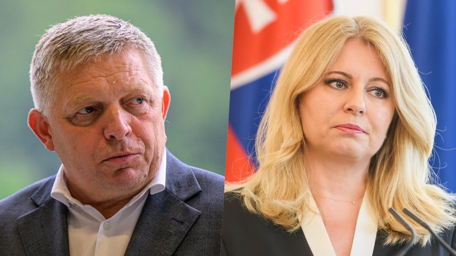 Premiér Robert Fico a exprezidentka Zuzana Čaputová.