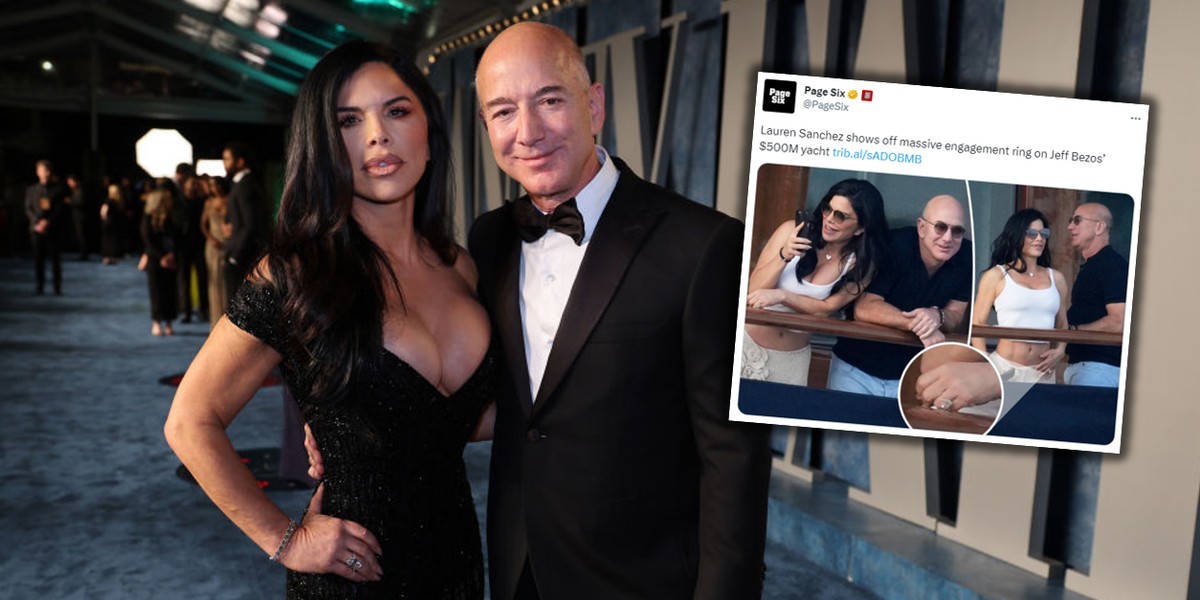 Jeff Bezos nie oszczędził na pierścionku zaręczynowym.