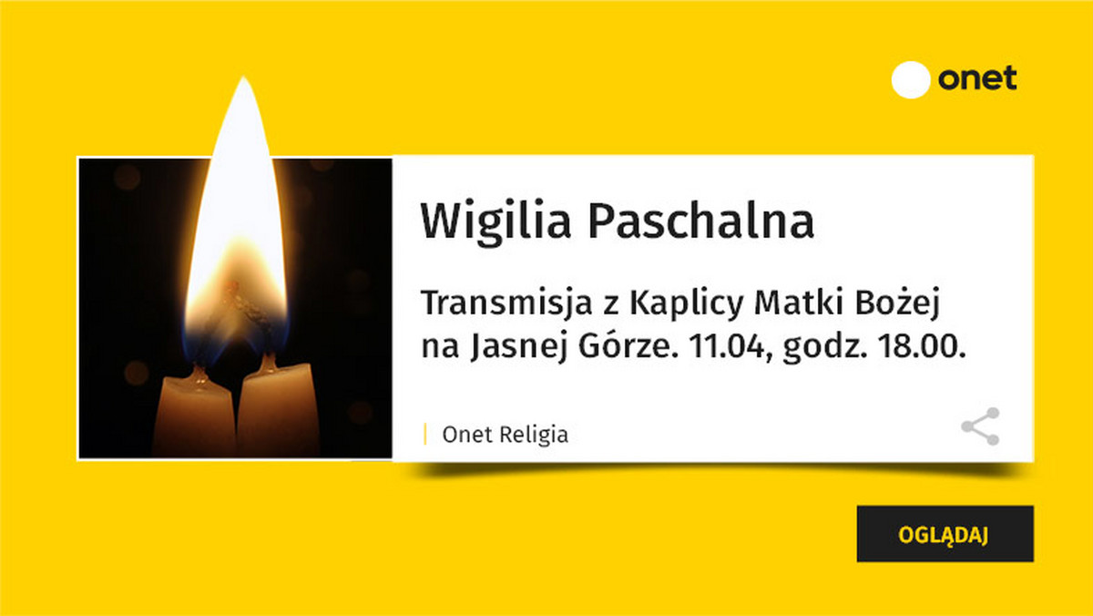 Wielkanoc 2020. Transmisje mszy świętych w Triduum Paschalne [JASNA GÓRA]