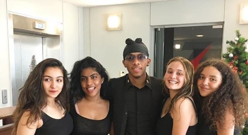 Tekno with them ladies