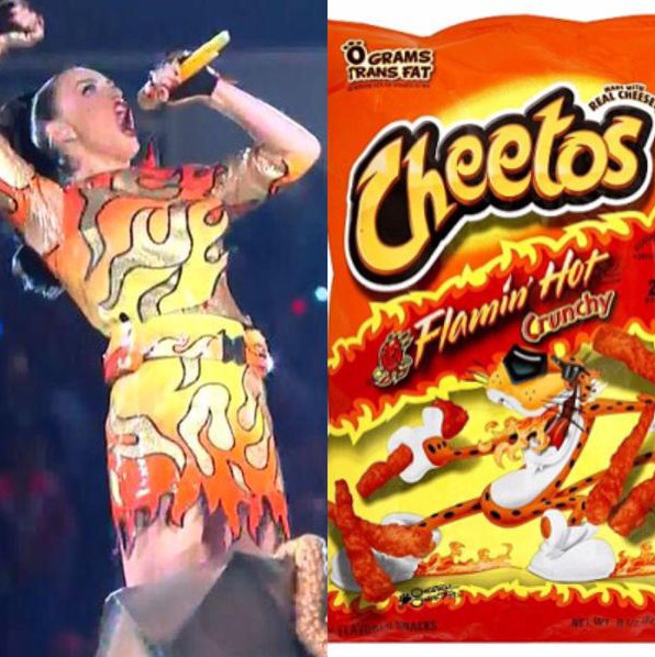 Katy Perry jako paczka chipsów Cheetos
