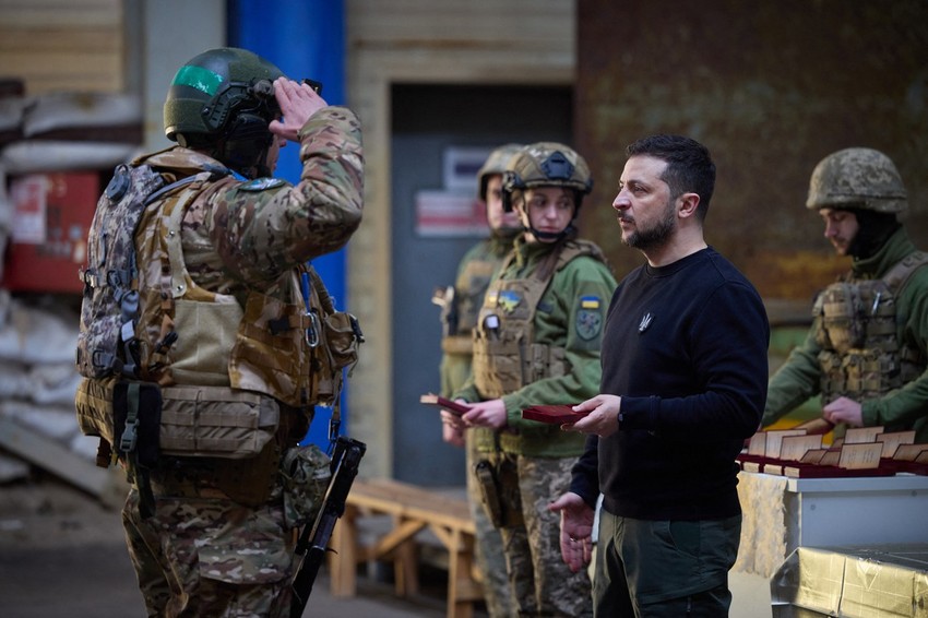 Volodimir Zelenski u Avdijevki, Ukrajina