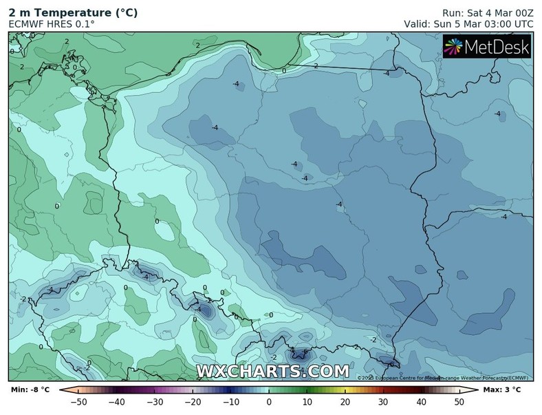 Nad ranem w wielu regionach chwyci kilkustopniowy mróz