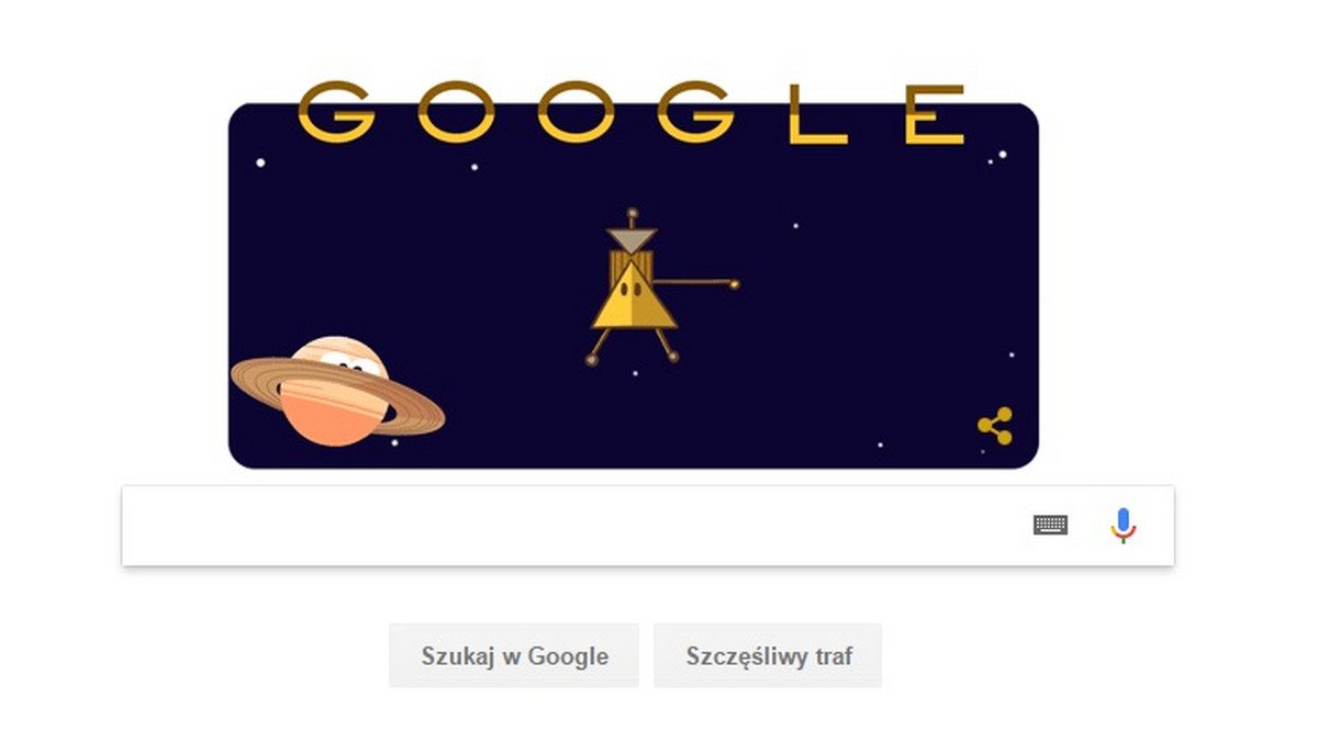 Sonda Cassini rozpoczyna ostatni etap swojej wieloletniej podróży. Po ponad 12 latach zbliża się jej Wielki Finał. Google Doodle postanowiło podkreślić to wielkie wydarzenie.