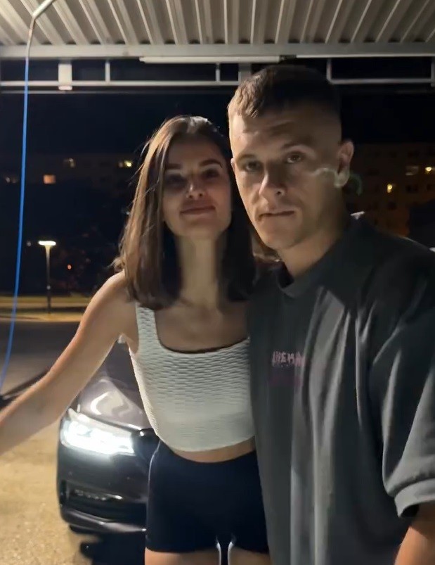 Influencer Filip ,,Jovinečko" Jovanovič s novou partnerkou Deny Stulíkovou. 