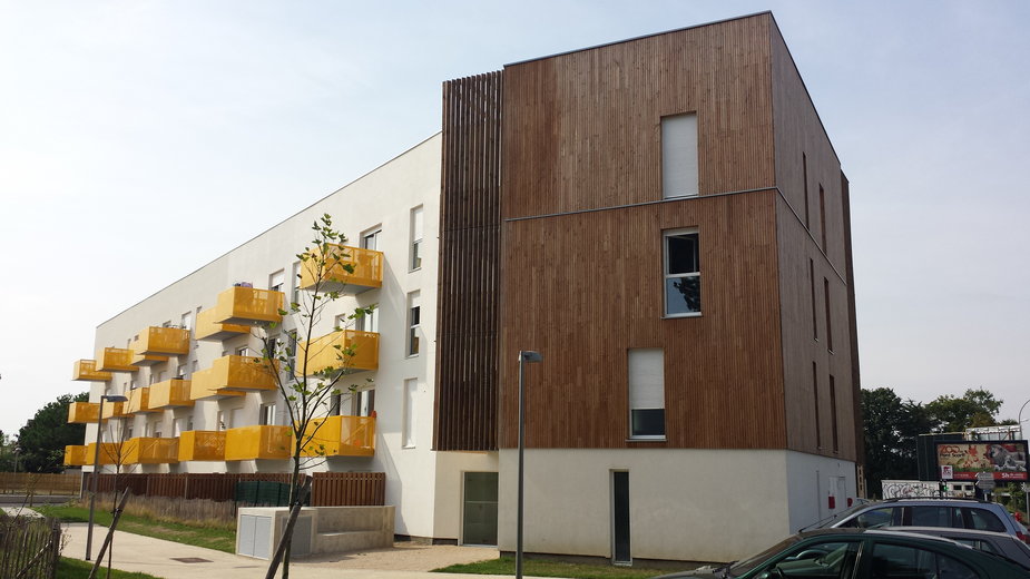 Budynek mieszkalny z drewna CLT w Vertou we Francji