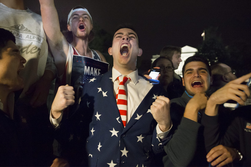 Tak cieszą się popierający Donalda Trumpa