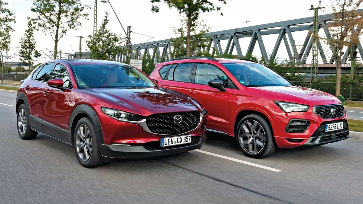 Porównanie: Mazda CX-30 2.0 Skyactiv-X kontra Seat Ateca 2.0 TSI