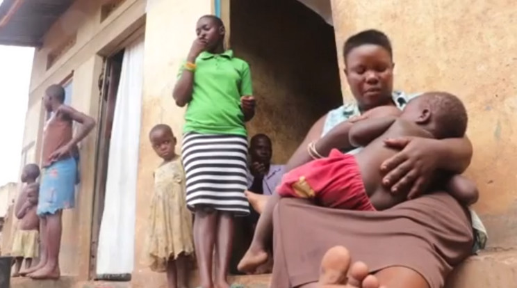 44 gyermeke született egy ugandai asszonynak /Fotó: Mirror video