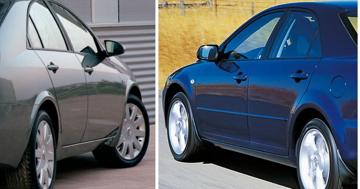 Porównanie Nissan Primera P12 vs. Mazda 6 I pojedynek