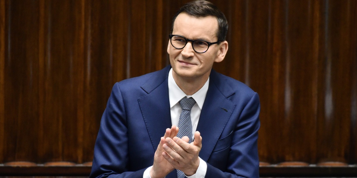 Premier Mateusz Morawiecki. W rządzie trwają prace nad przyszłorocznym budżetem państwa. Są już pierwsze informacje w sprawie pensji najważniejszych osób w państwie