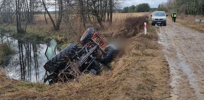 Koszmar na lokalnej drodze. Przy ciągniku leżało ciało