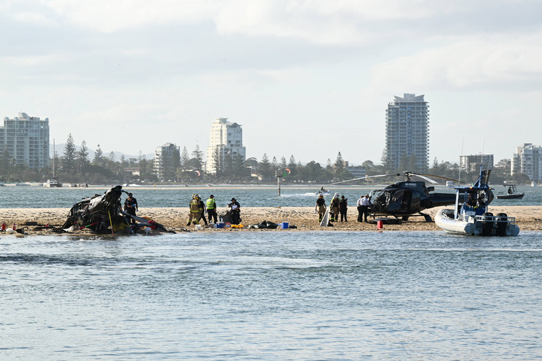 Zderzenie helikopterów w Gold Coast w Australii