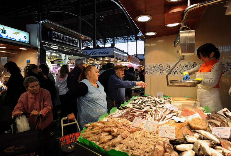 Targ Boqueria w Barcelonie