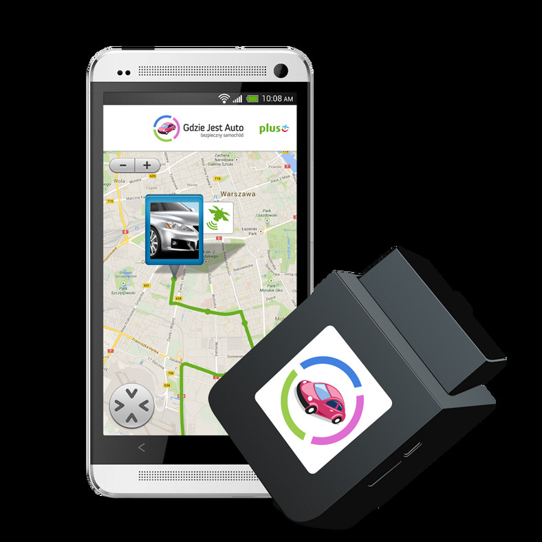 Lokalizator GPS w formie modułu OBD2 i aplikacja w telefonie