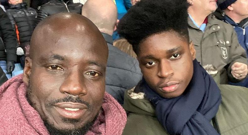 Stephen Appiah and son