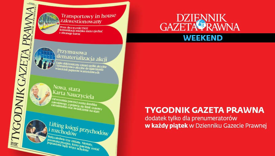 Tygodnik Gazeta Prawna z 19 lipca 2019