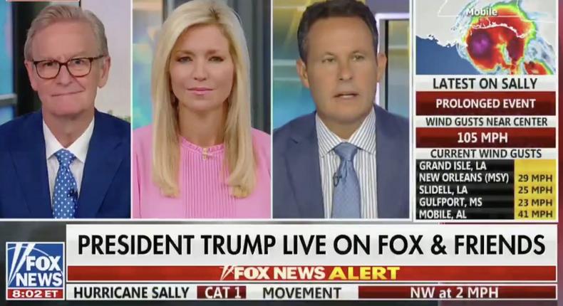 President Donald Trump calls in to Fox & Friends.