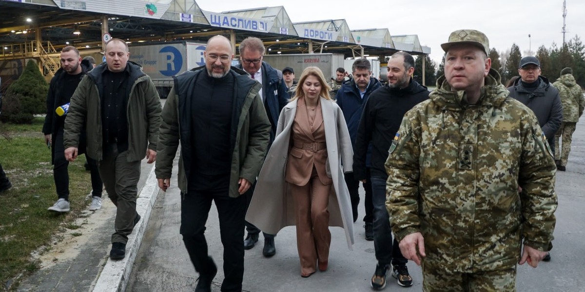 Władze Ukrainy na granicy polsko-ukraińskiej. 