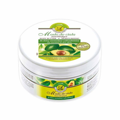 Nawilżające masło do ciała z mleczkiem z awokado i kompleksem witaminowym