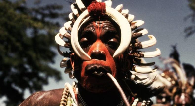 Did the Jopadhola have a 'white god' before the introduction of Christianity in Uganda?