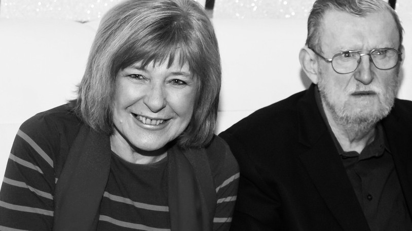 Oľga Feldeková a Ľubomír Feldek na zábere z roku 2014