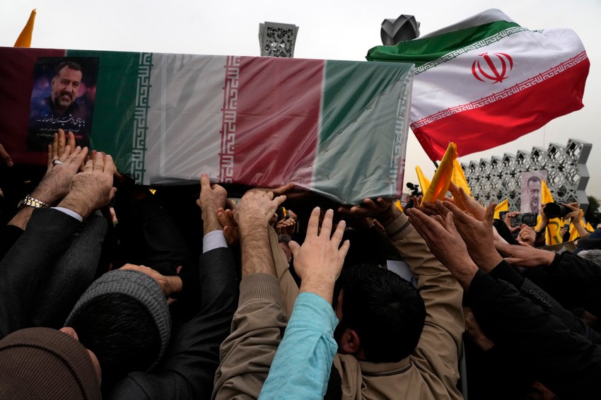 Ceremonija sahrane Sajeda Razija Musavija u Teheranu 28. decembra