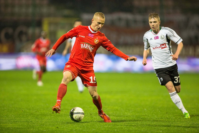 Piłkarz Widzewa Bartłomiej Pawłowski