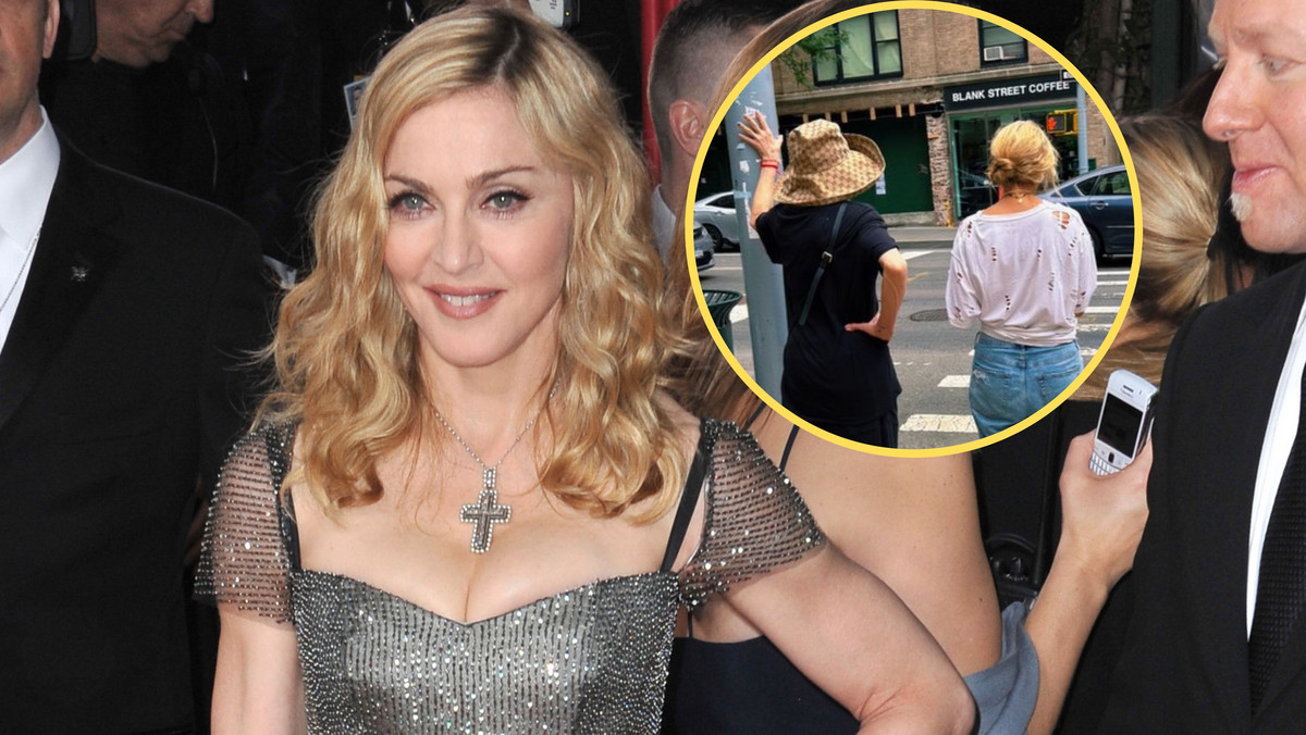 Madonna po wyjściu ze szpitala przechadza się po mieście. Jest nagranie