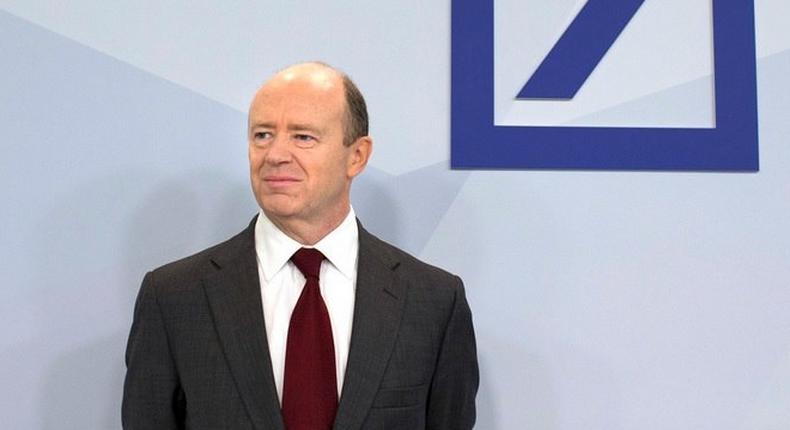 Deutsche Bank AG Chief Executive Officer, John Cryan