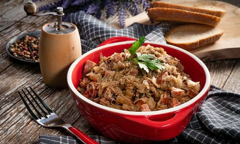 Bigos z kiszonej kapusty