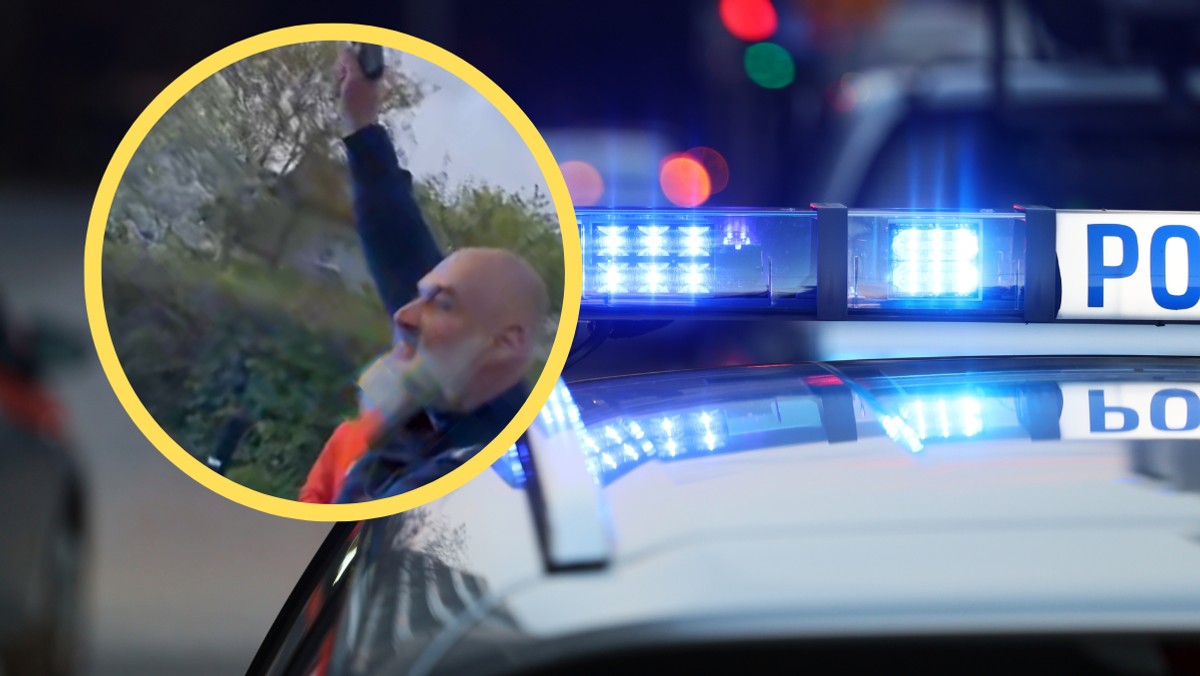 Obelgi i wyzwiska podczas interwencji. Policjant wyciągnął broń