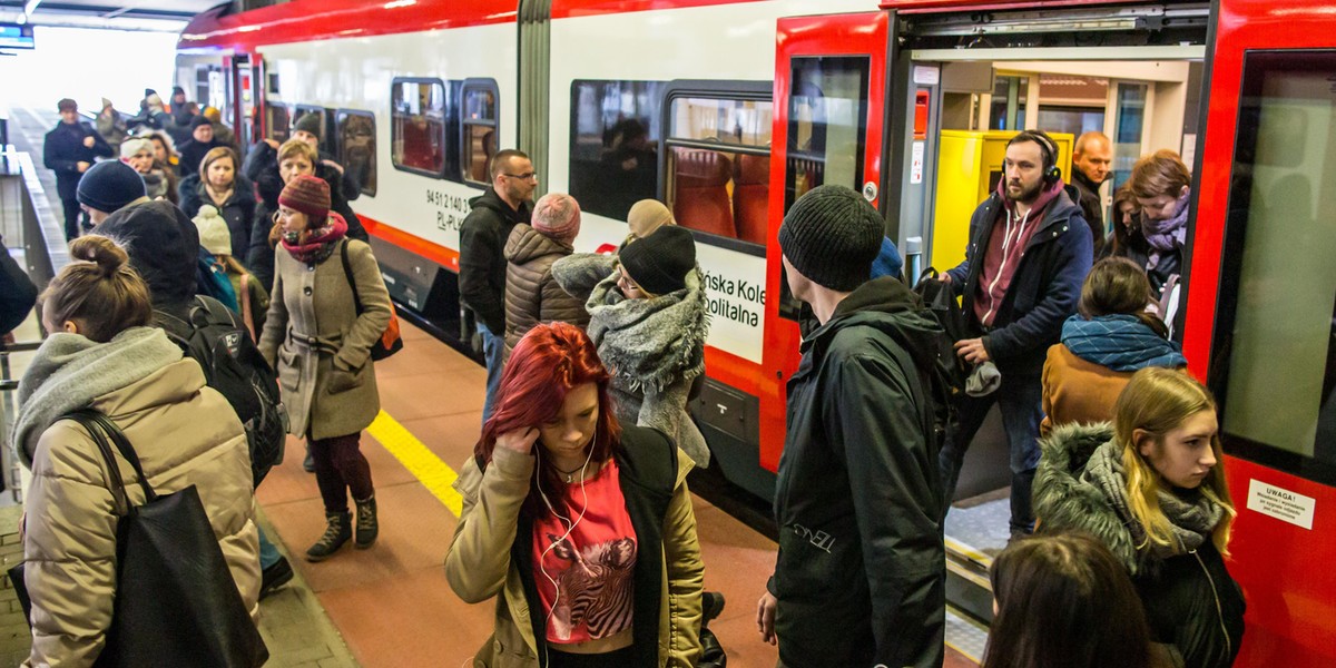 Tłok w pociągach Kolei Wielkopolskich