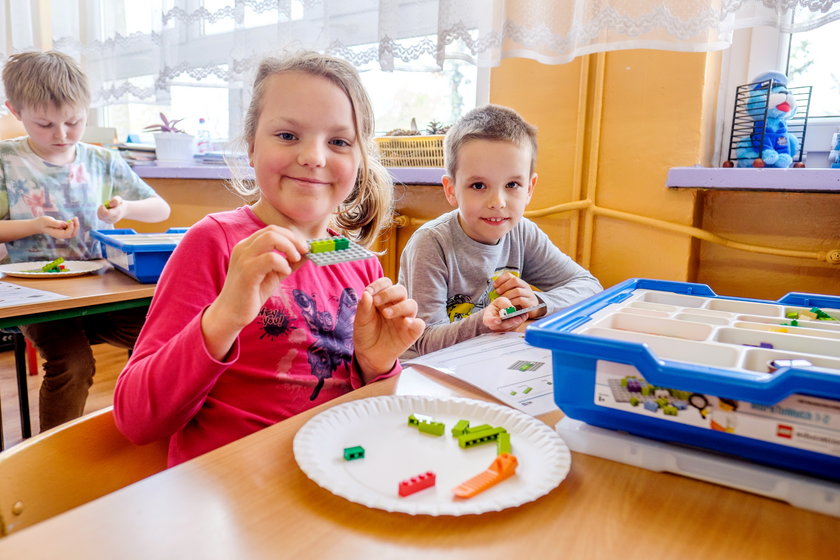Pierwsza w Polsce lekcja matematyki z klockami Lego