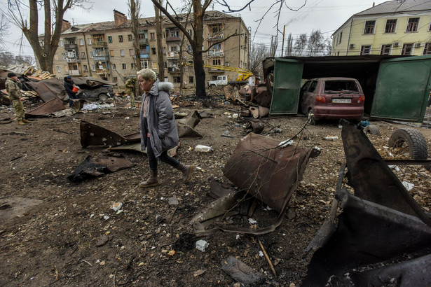 Efekty rosyjskiego ostrzału w obwodzie donieckim