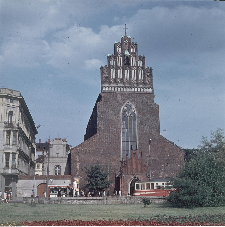 Wrocław, Kościół Bożego Ciała przy ul. Świdnickiej, 1968 r.