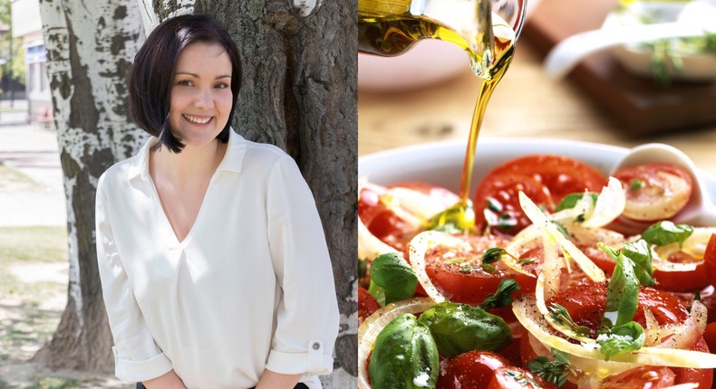 Spanish dietitian Alba Santaliestra says cooking with olive oil is a key component of the Mediterranean diet.Alba Santaliestra/Getty