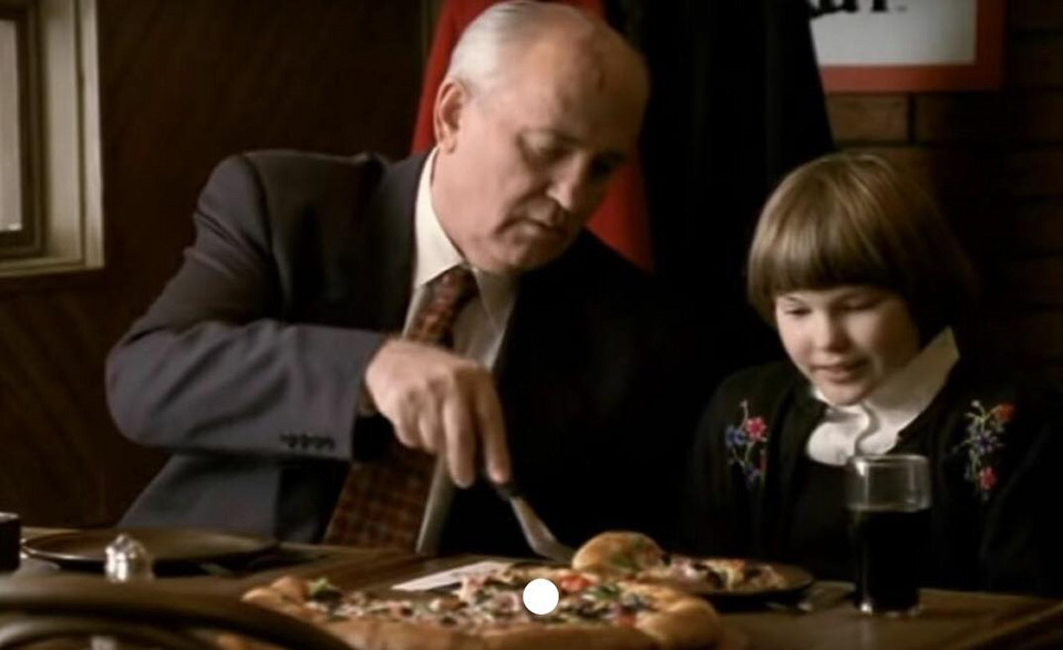 Michaił Gorbaczow: reklama Pizzy Hut