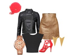 Modny duet czerwieni i złota. 8 STYLIZACJI na 8 różnych okazji