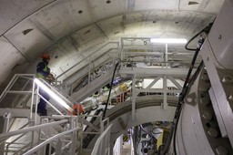 gigantyczny tunel pod łodzią. wiertarka ruszyła i zaraz stanęła. co dalej?