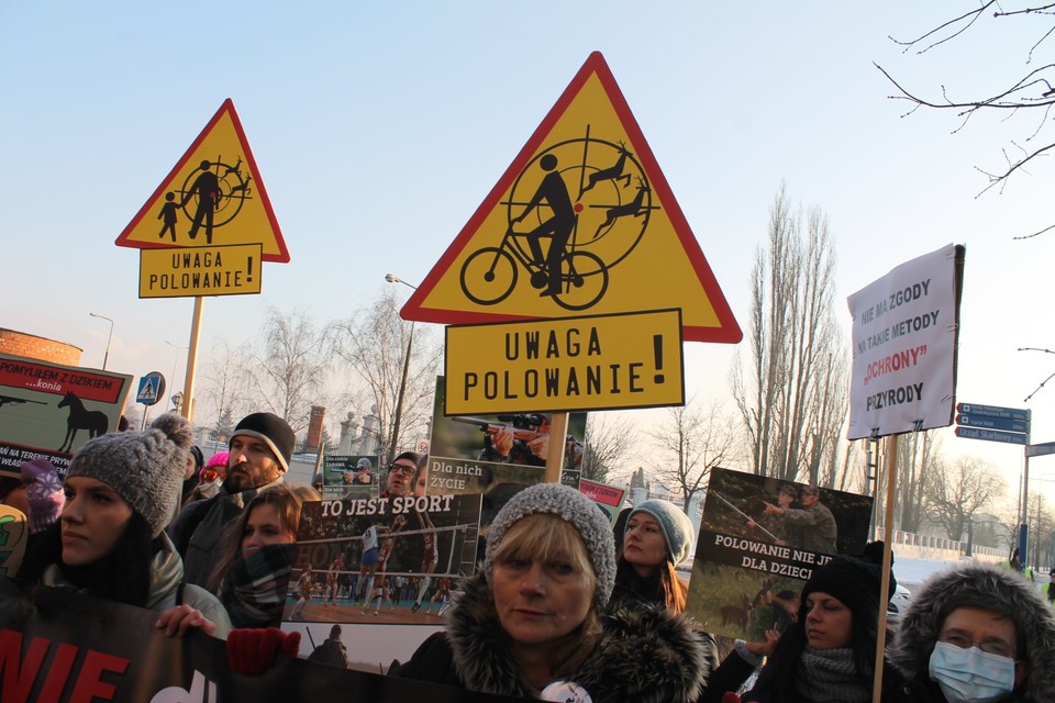 Protest przeciwko zmianie w Prawie łowieckim. Piotr Halicki 13