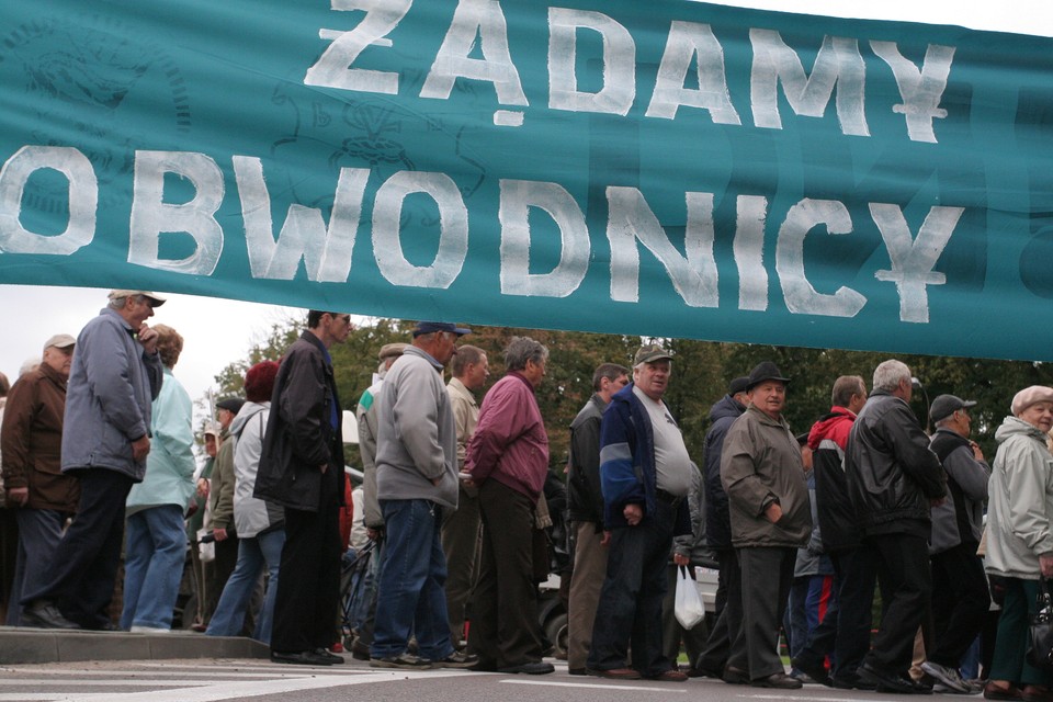 AUGUSTÓW PROTEST OBWODNICA