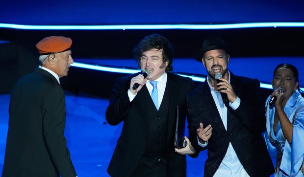 Havijer Milej na proslavi 78. godišnjice države Izrael