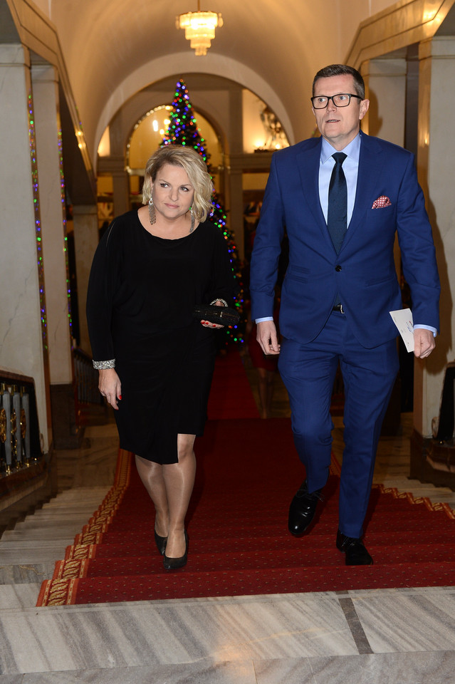 Katarzyna Bosacka i jej mąż na gali Paszporty "Polityki" 2016