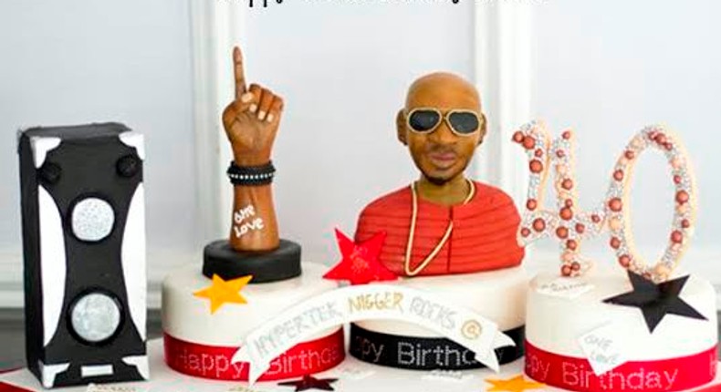 2face's 40th birthday cake from Annie Idibia 