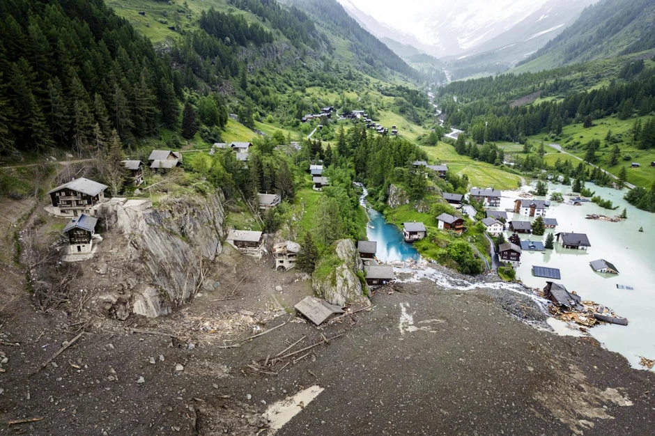 Švajcarska klizište odron