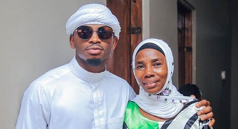 Diamond and his mother Sandrah. Mama Dangote’s savage response to fan who claimed Diamond’s children have a new dad