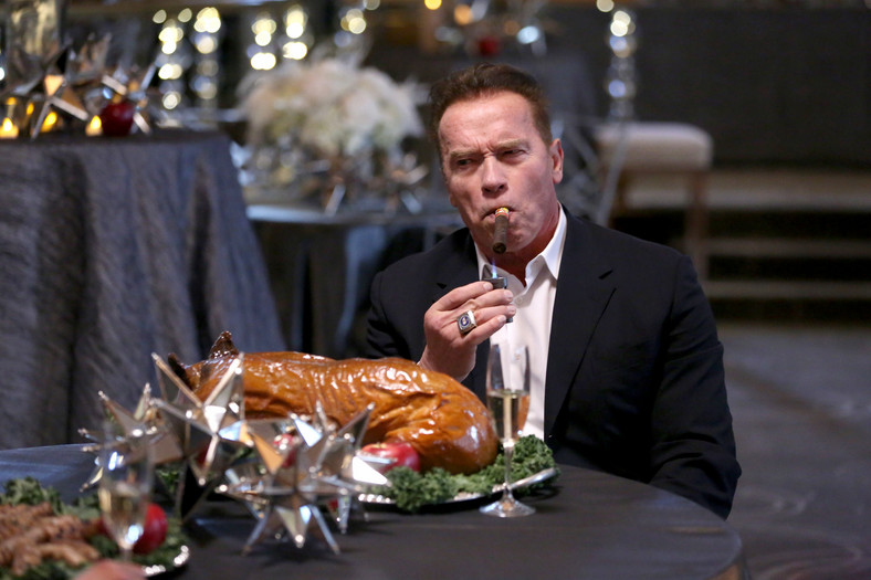 Arnold Schwarzenegger. Kadr z show "Arnold Schwarzenegger's New Year's Eve Bash"
