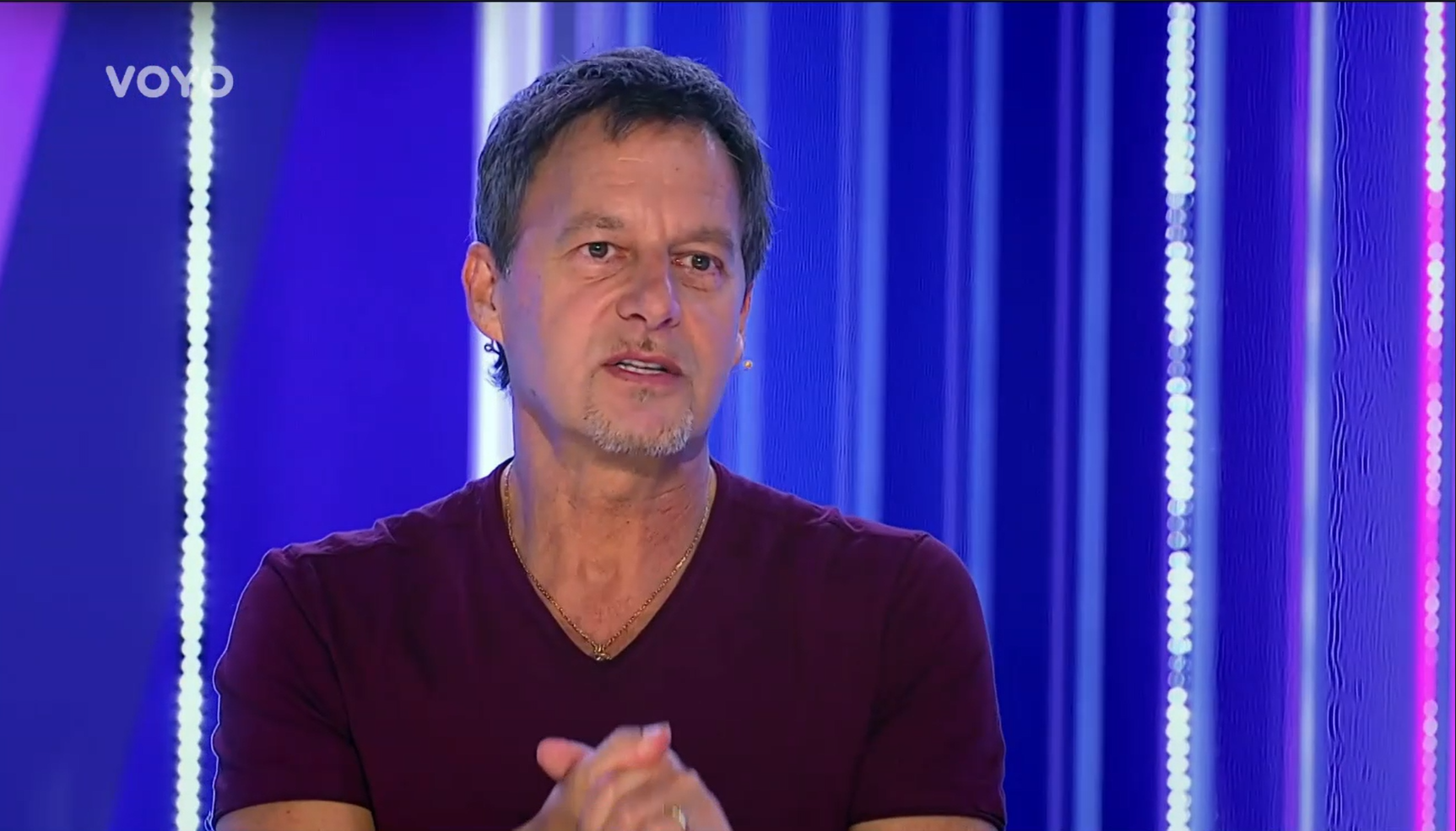 Porotca Paľo Habera v šou SuperStar. 