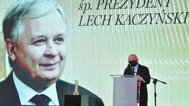 Lech Kaczyński został człowiekiem 30-lecia "Wprost". Prezes PiS wygłosił przemówienie